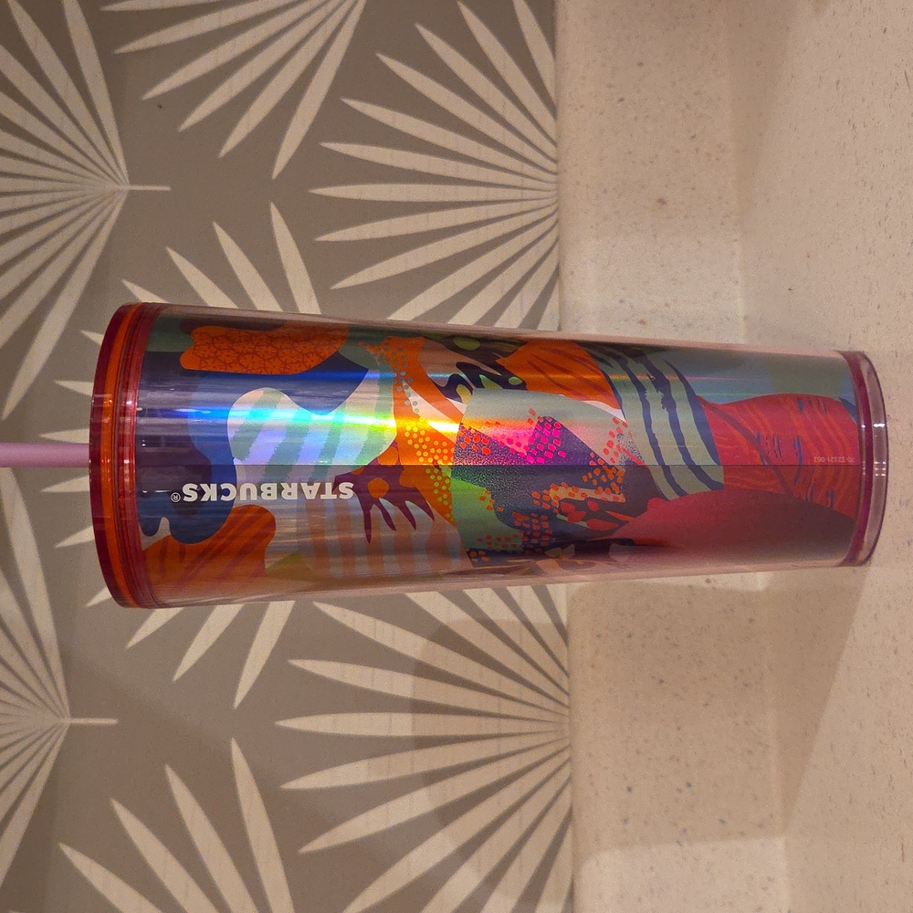 Starbucks Summer 2024 Maximal Butterfly Pattern Tumbler.